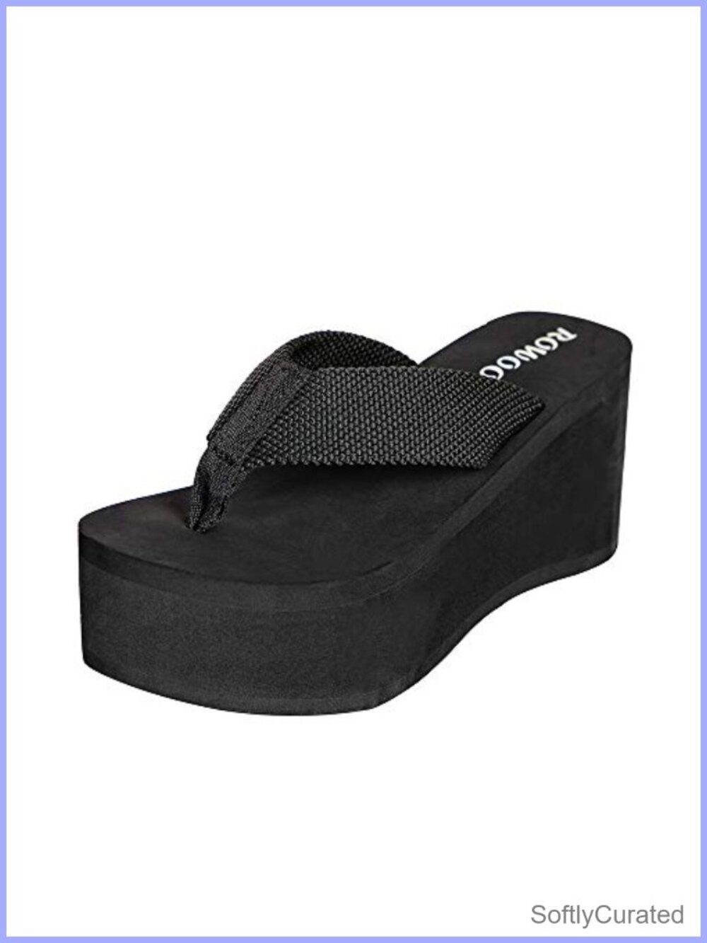 Wedge Sandals Platform Flip Flops EVA Rubber Sole Slip On Casual